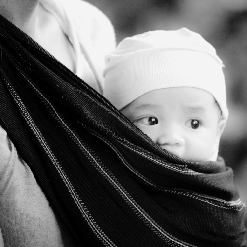 baby in der Trage, Trageberatung